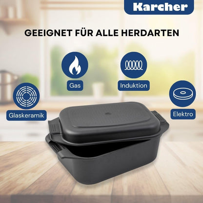 Karcher Induktion Bräter Aluguss 2in1 - 8,7 Liter