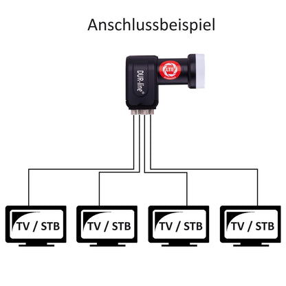 DUR-line Select 75/80cm Sat-Anlage 4 Teilnehmer Anthrazit