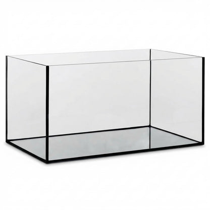 Pondlife Aquarium Glasbecken 60x30x30 cm aus 4 mm Floatglas mit schwarzen Silikonnähten, rechteckige Form