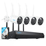 Reolink RLK12-800WB4 4K WLAN Überwachungs Set – 4 Kameras. Vier weiße WLAN-Überwachungskameras für 4K Videoüberwachung von Gebäuden.