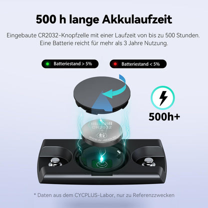 CYCPLUS H2Pro Herzfrequenz-Brustgurt mit Bluetooth & ANT+, IPX7
