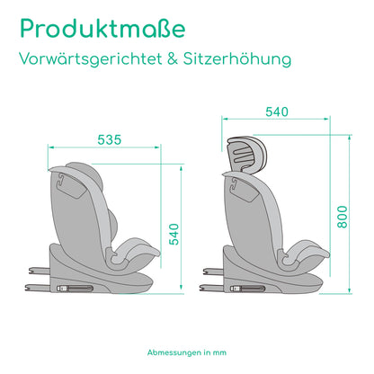 Bebeconfort RevolveFix 360 i-Size Kindersitz 360 Drehbar - Full Black