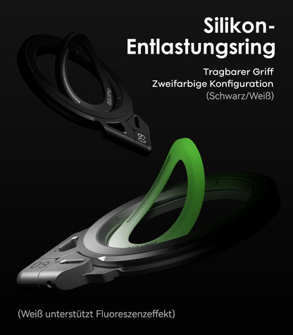Aulumu G09 Magnetische Handy-Ring-Halterung für MagSafe, Schwarz