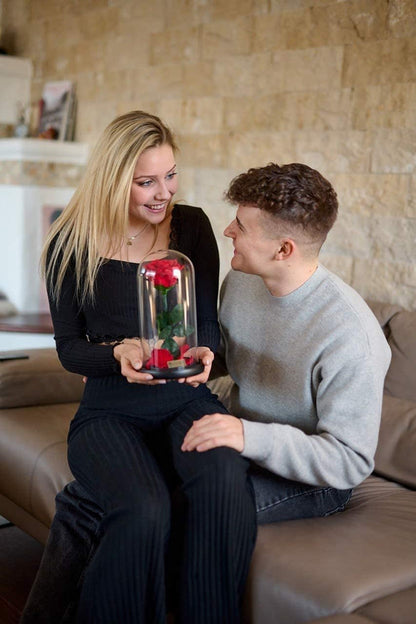 YourRoses® Echte Premium Rose im Glas mit Geschenkbox