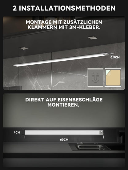 STAVOZE LED Unterbauleuchte 60 cm, dimmbar, mit Bewegungsmelder