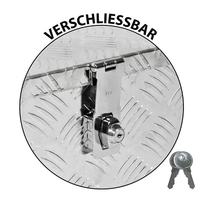 Trucky Truckbox D015 Deichselbox Aluminium abschliessbar 50x14x20 cm