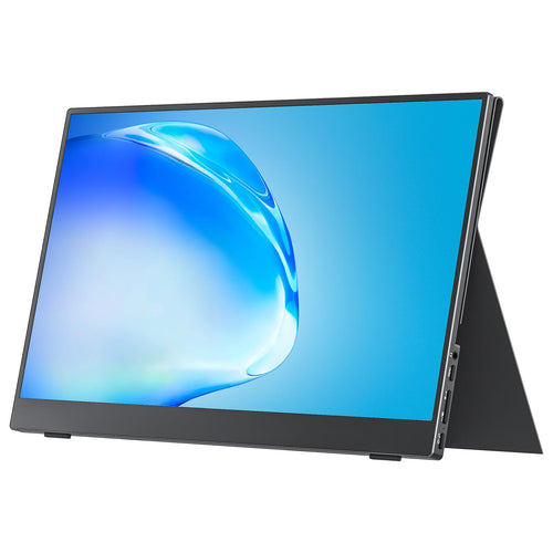 cocopar Tragbarer Reisemonitor 15.6 Zoll Full HD USB-C Display, rechteckig, schlank, schwarz. Erweitert Displays mobil.