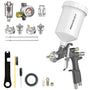 InoKraft D1 LVLP Farbsprühpistole Set mit Düsen 1,3/1,5/1,7 mm, geschmiedeter Aluminiumkörper
