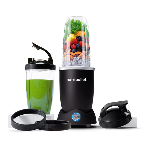 Nutribullet Pro 1200 Multifunktionsmixer – 1200W, Schwarz. Zylindrisches Gehäuse. Zerkleinert Zutaten für Smoothies, Shakes.