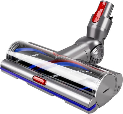 Dyson Torque Drive Bürste – V7-V15 Bodendüse Anti-Tangle: Längliche, graue Bodendüse mit speziellen Bürsten zur haarverwicklungsfreien Reinigung aller Bodenarten.