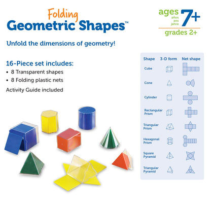 Learning Resources Faltbare geometrische Formen, 16-teiliges Lernspiel