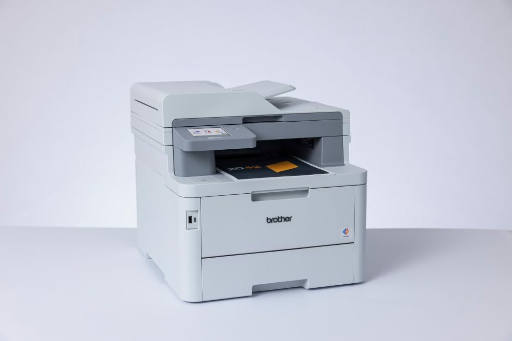 Brother MFC-L8390CDW Kompaktes 4-in-1 Farb-Multifunktionsgerät. Graues Gerät. Für Druck, Scan, Kopie, Fax im Büro.