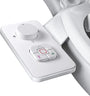 SAMODRA Bidet Aufsatz, nicht elektrisch, selbstreinigende Doppeldüsen, ABS-Gehäuse mit Druckregler