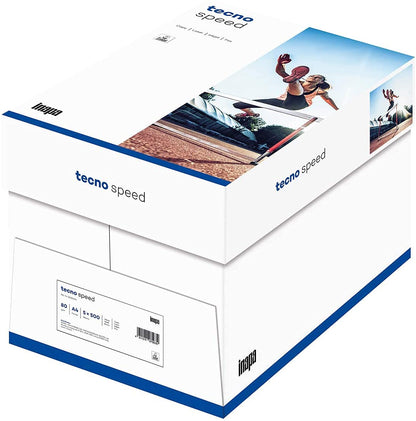 inapa tecno Speed Druckerpapier A4, 80 g/m², weiss, 5000 Blatt