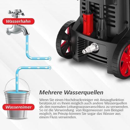 LEHMANN Missouri Hochdruckreiniger – 240 bar, Aluminiumpumpe