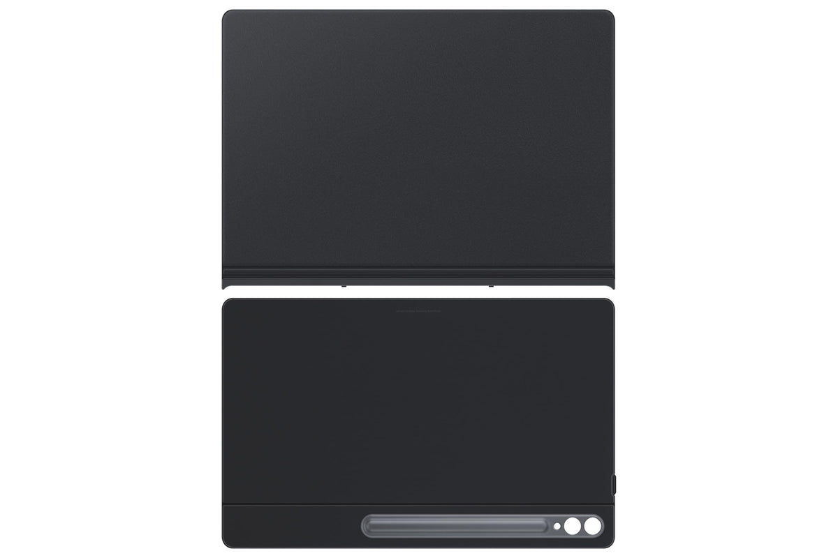 Samsung EF-BX910 Smart Book Cover – Tab S10/S9 Ultra Schwarz, eine schwarze, faltbare Schutzhülle mit Standfunktion für Tablets.