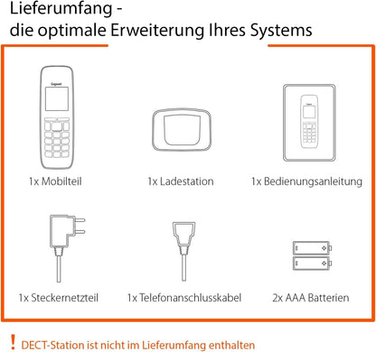 Gigaset CL660HX DECT-Mobilteil – Weiss, Fritzbox-kompatibel