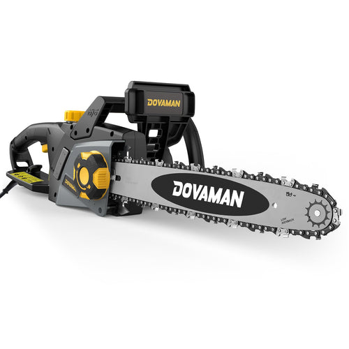 DOVAMAN DCS01A Elektro-Kettensäge 2400 W, 40 cm Oregon Schwert mit Handschutz, zum Schneiden von Brennholz