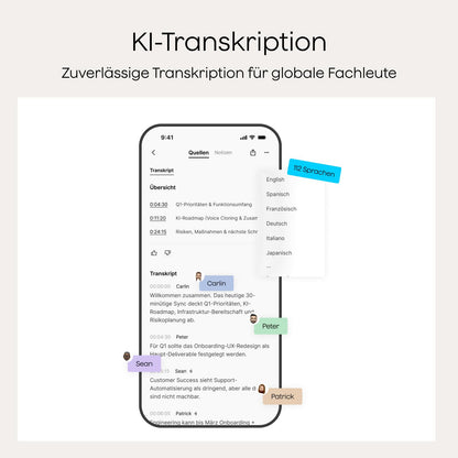 Plaud Note Pro KI-Diktiergerät mit Transkription und 50 h Aufnahme