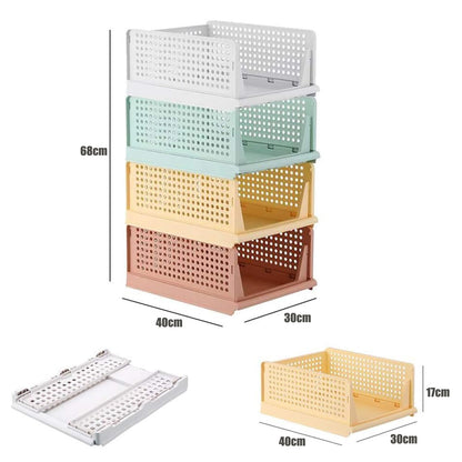 RMAN Kleiderschrank Organizer Schubladenbox stapelbar 4er Set