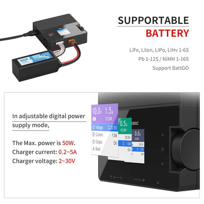 ISDT 608AC Lipo Akku Ladegerät AC/DC Balance Entlader für RC