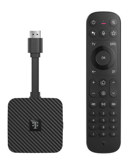 MagentaTV Stick 2. Gen. – 4K UHD Fernsehen & Streaming Player, kompakter schwarzer HDMI-Stick für 4K UHD TV & Streaming.