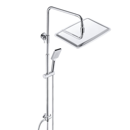 JOHO Regendusche Duschsystem Edelstahl XXL Kopfbrause ohne Armatur Chrom. Chrom-Edelstahl-System, XXL Kopfbrause.