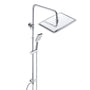 JOHO Regendusche Duschsystem Edelstahl XXL Kopfbrause ohne Armatur Chrom. Chrom-Edelstahl-System, XXL Kopfbrause.