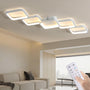 Modern LED Deckenleuchte dimmbar Fernbedienung 45W 92x31cm. Rechteckige Form, zur dimmbaren Raumbeleuchtung per Fernbedienung.
