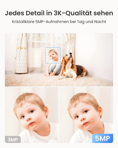 Reolink E1 Pro Überwachungskamera Innen, 3K 5MP WLAN, schwenkbar