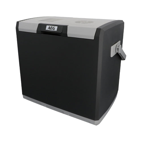 AEG Automotive KK Thermoelektrische Kühlbox 28L 12/230V, Schwarz. Kühlt thermoelektrisch Lebensmittel für Kfz/Camping, 12V/230V.