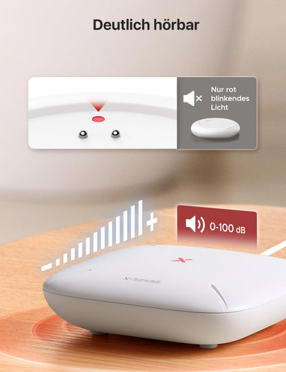 X-Sense SWS0A WLAN Wassermelder mit App-Warnungen, IP67 wasserdicht