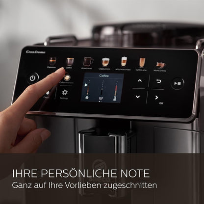 Saeco GranAroma Kaffeevollautomat - SM6580/10 Schwarz-Grau