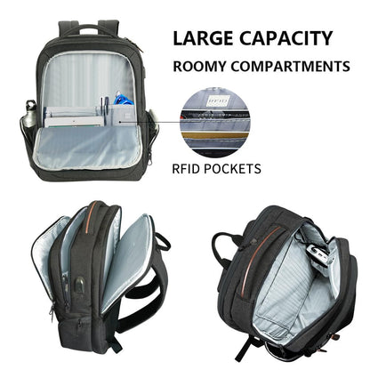 KROSER Laptop-Rucksack 17,3 Zoll wasserabweisend Business Daypack