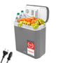 TZS First Austria Thermoelektrische Kühlbox 24L 12V/230V - Grau. Rechteckige Box für die mobile Kühlung von Lebensmitteln.