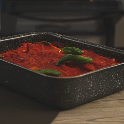 NAMAI Auflaufform Lasagne 40 x 28 cm Aluminium antihaftbeschichtet