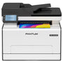 PANTUM CM2100ADW Farblaserdrucker Multifunktionsgerät - Upgrade-Version. Schwarzes, rechteckiges Gerät für Farbdruck, Scan und Kopie.