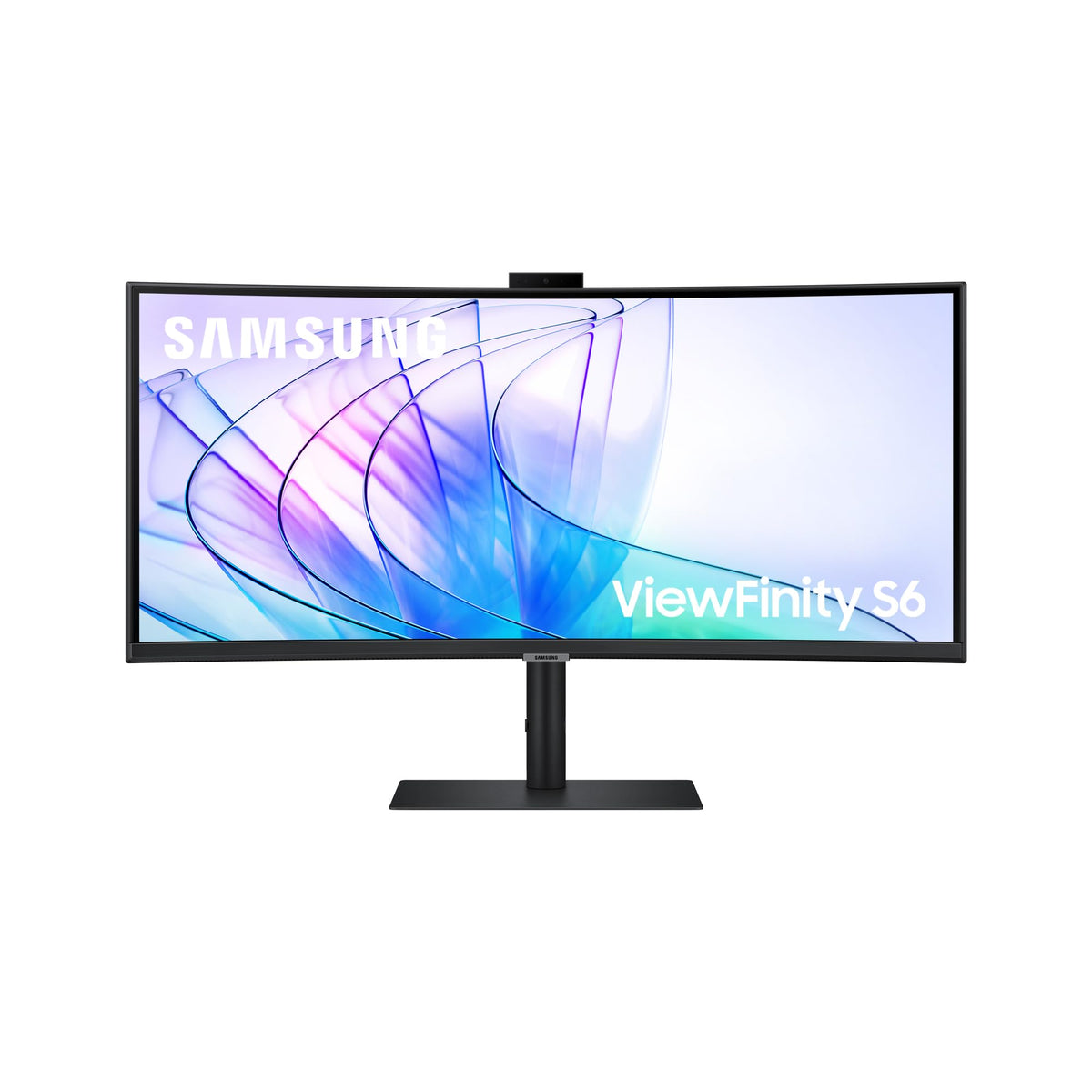 Samsung ViewFinity S65VC Curved Monitor 34 Zoll mit Webcam. Gebogener Bildschirm für Bildwiedergabe und Videokommunikation.