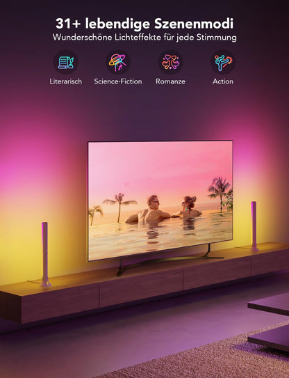 Govee RGBIC LED Lightbar, WiFi TV Hintergrundbeleuchtung 45-70 Zoll