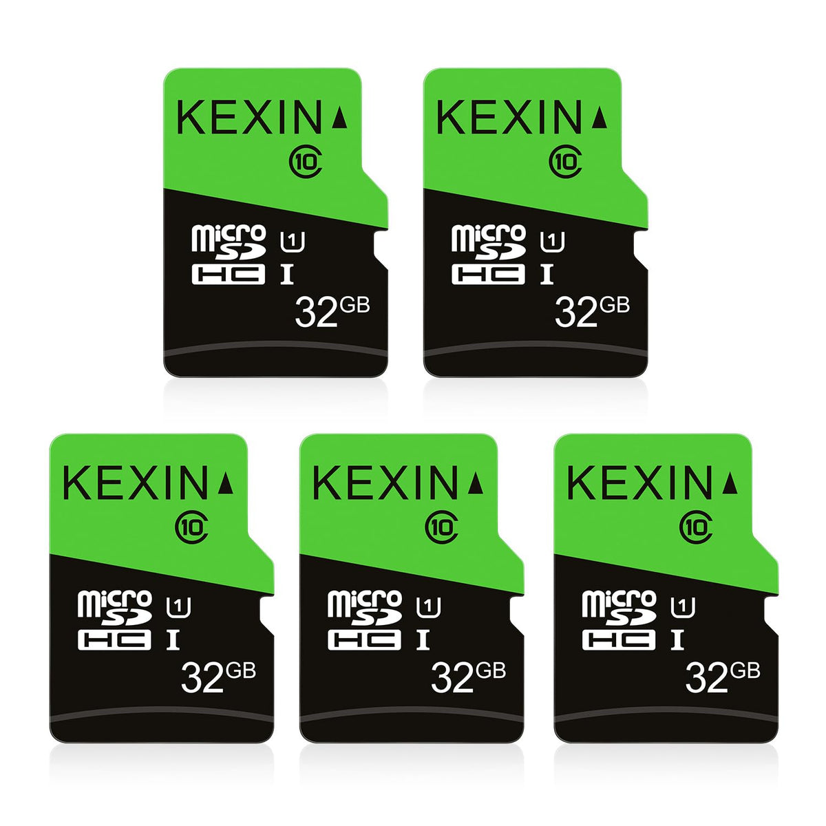 KEXIN Micro SD Karte 32GB 5er Pack, UHS-I U1 Class 10 mit SD-Adapter