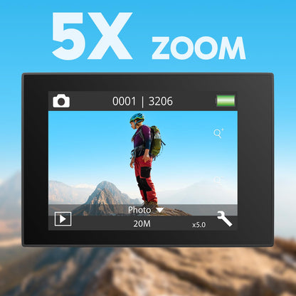AKASO EK7000 Pro Action Cam 4K 20MP wasserdicht mit Touchscreen