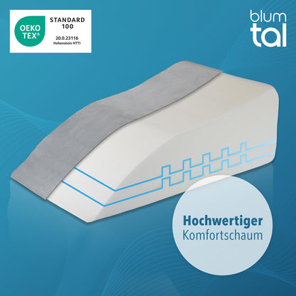Blumtal Ergonomisches Venenkissen, höhenverstellbares Beinkissen, Grau