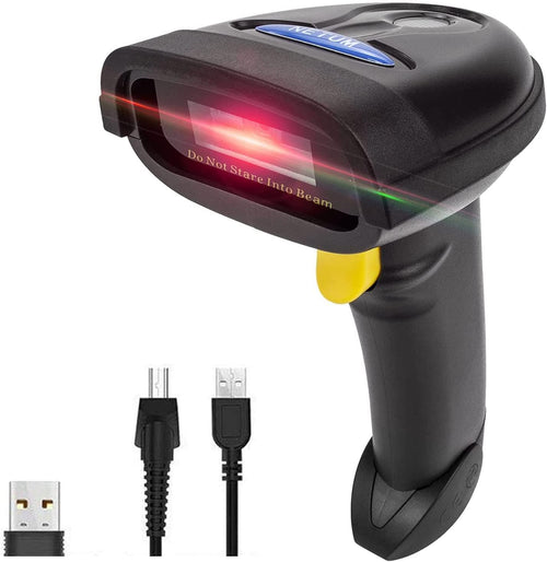 NETUM NT-1228BL Bluetooth Barcodescanner 1D 2D kabellos USB – Handgerät zum Scannen von Papier- und Bildschirm-Barcodes