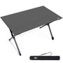 EVER ADVANCED Campingtisch Alu Klappbar - 120x70cm Dunkelgrau. Rechteckige Platte. Stabile Ess- u. Arbeitsfläche für Camping.