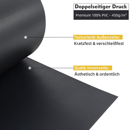 Sekey PVC Sichtschutzstreifen für Doppelstabmatten, 50 m, Anthrazit