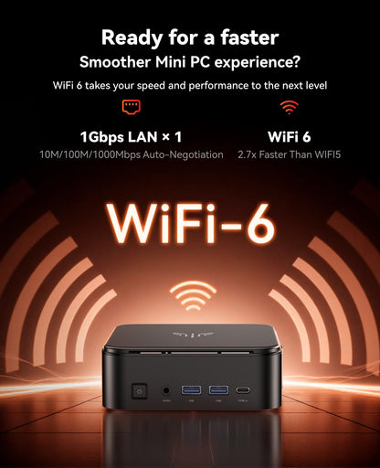 NiPoGi E3B Mini PC - AMD Ryzen 7 7730U, 16GB/512GB