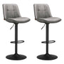 VASAGLE Barhocker 2er Set höhenverstellbar drehbar taubengrau LJB095G01: Zwei taubengraue Drehhocker für flexible Sitzgelegenheiten an Theken.