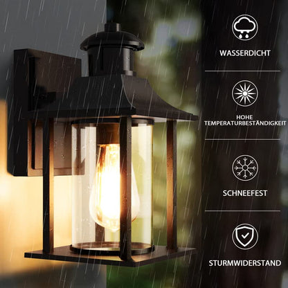 Lamomo Aussenwandleuchte LED – Bewegungsmelder Alu IP23