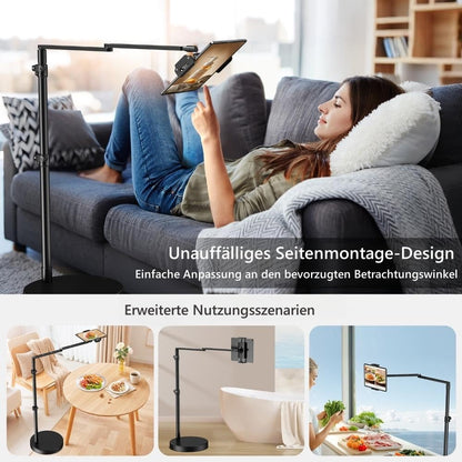 elitehood FC4 iPad Bodenständer, höhenverstellbare Tablet-Halterung