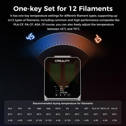 Creality Space Pi Filamenttrockner Plus für 2 Rollen 1,75/2,85 mm